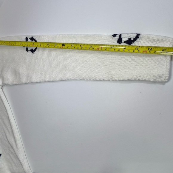 NWT Rachel Zoe Hooded Anchor Sweater Cream Nautical Boat Beach Woman’s size M - Picture 7 of 9